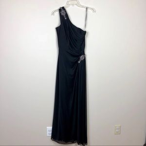 Alex Evenings | One Shoulder Floor Length Dress